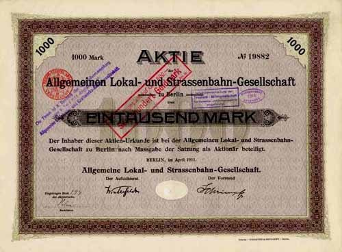 Alter deutscher Staatsanleihe-Schein mit gedrucktem Text und numerischen Figuren.