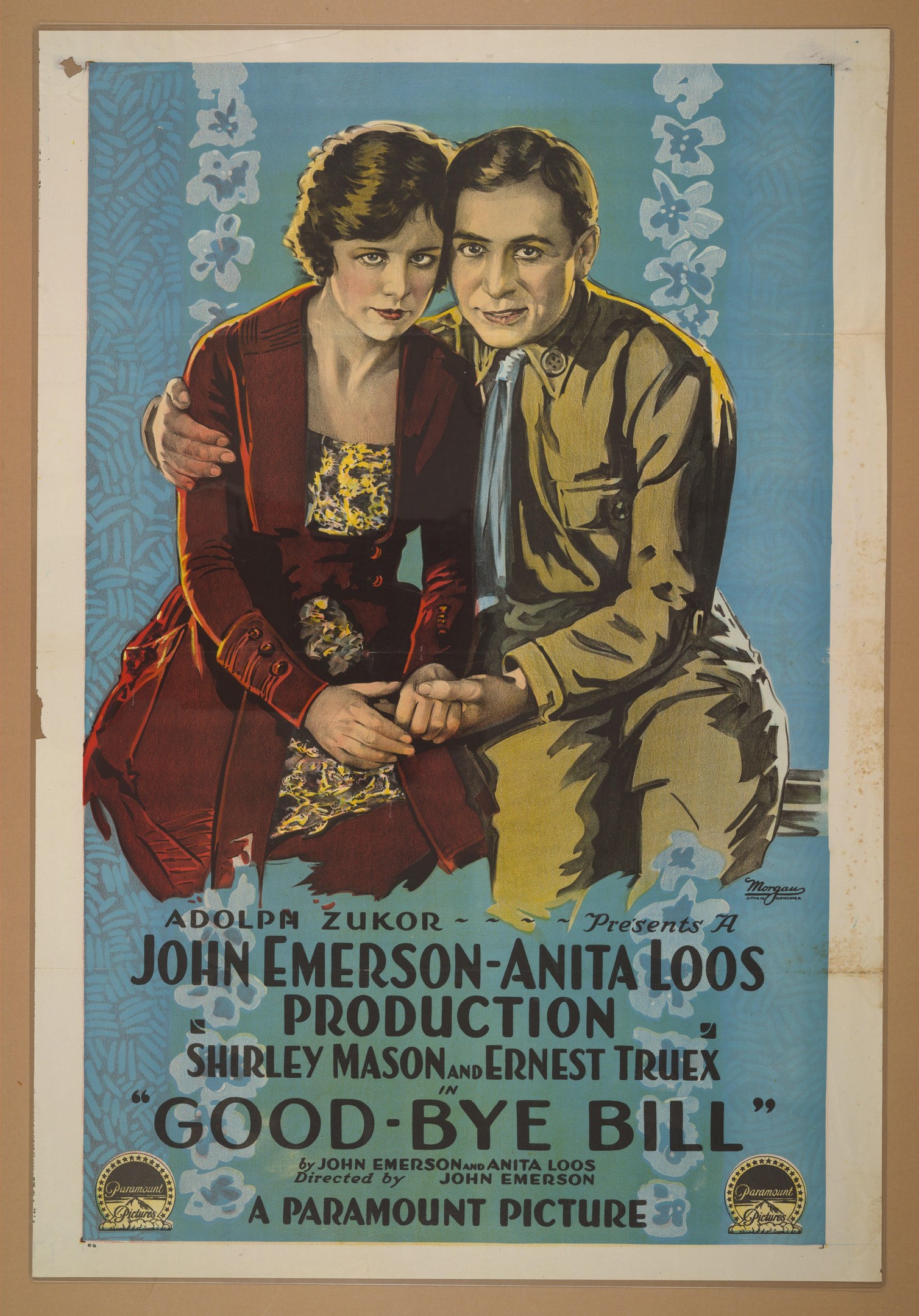 Filmplakat für "Good Bye Bill" mit einem Mann und einer Frau und prominentem Text